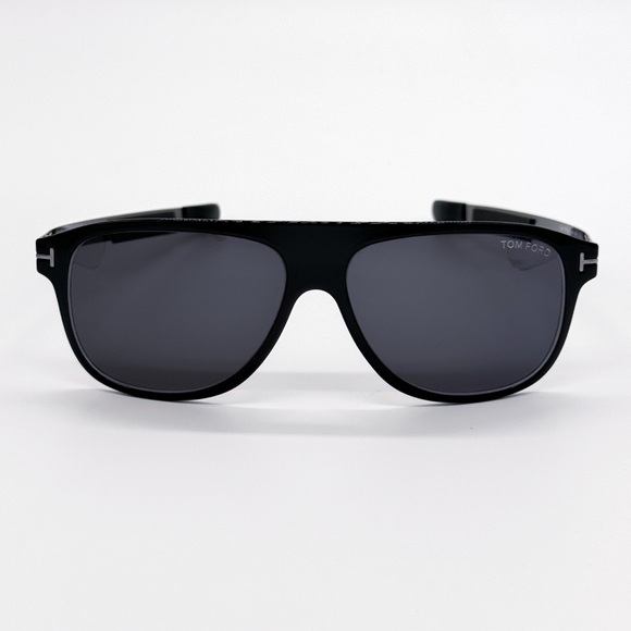 NEW TOM FORD TODD TF880 01A UNISEX AVIATOR SUNGLASSES FT0880/S BLACK EYEWEAR - Picture 3 of 11